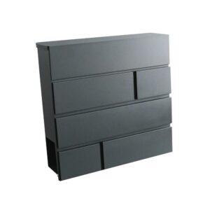 Poštová schránka BRICKS 370 x 370 x 105 mm, antracit