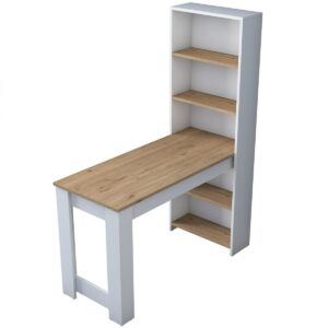 Pracovný stôl Halon White and Walnut