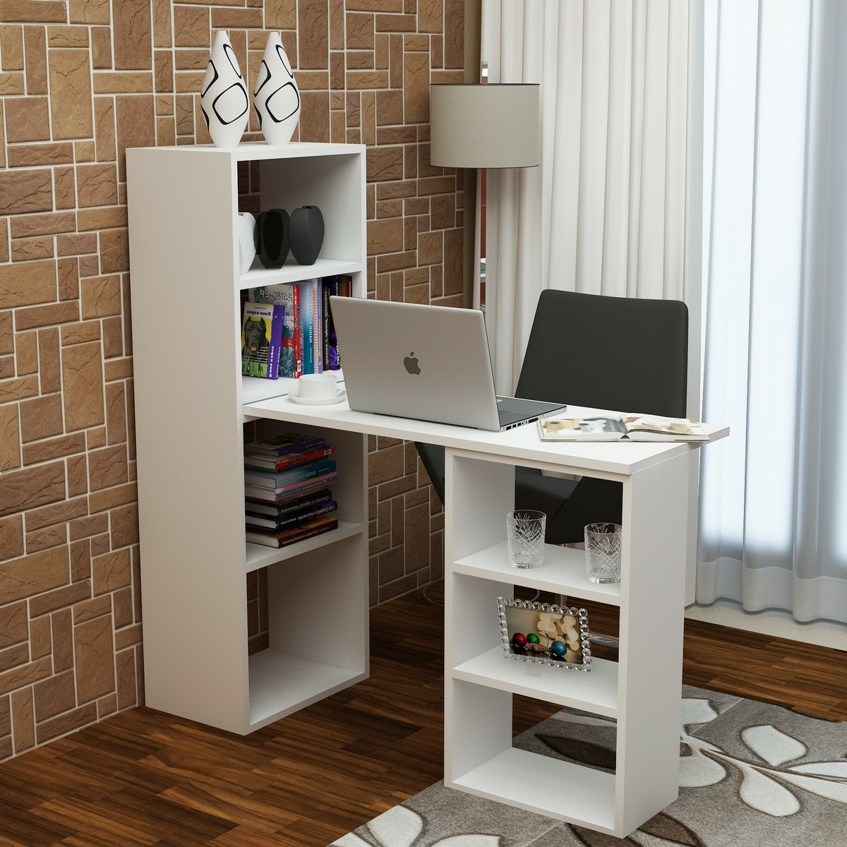Pracovný stôl Last White – Obrázok 3