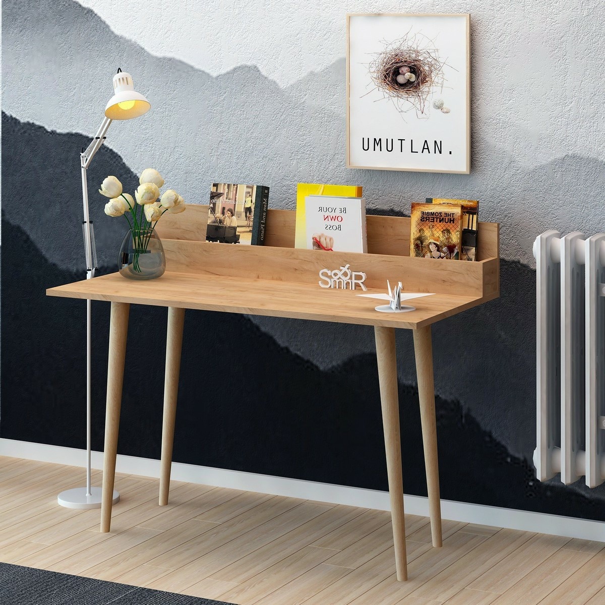 Pracovný stôl Rammi Oak – Obrázok 2