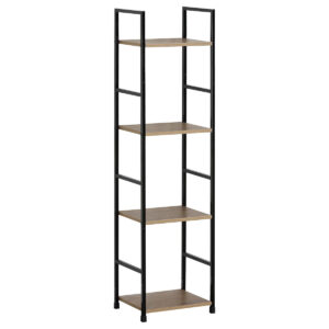 Regál GD-214 OAK Leik, 4 police, 29,2 x 23,5 x 112,5 cm, 4 poschodia