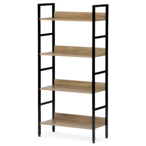Regál GD-314 OAK Denny, 4 police, 60 x 27,5 x 125,5 cm, 4 poschodia