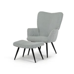 Relaxačné kreslo s podnožkou L7285 BLUE6, modré