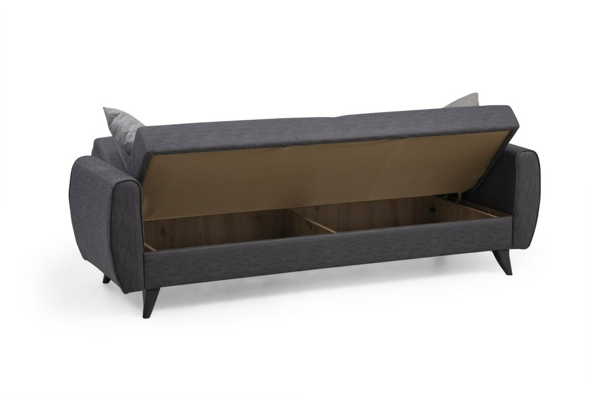 Rozkladacia pohovka Alkon 3 Dark Grey – Obrázok 4