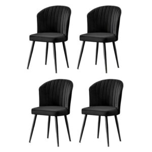Sada jedálenských stoličiek Rubi Black, 4 ks