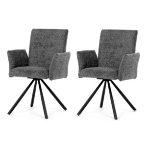 Sada jedálenských stoličiek s vratným mechanizmomDCH-W1117 GREY2, 2 ks