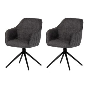 Sada jedálenských stoličiek s vratným mechanizmomHC-536 GREY2, 2 ks