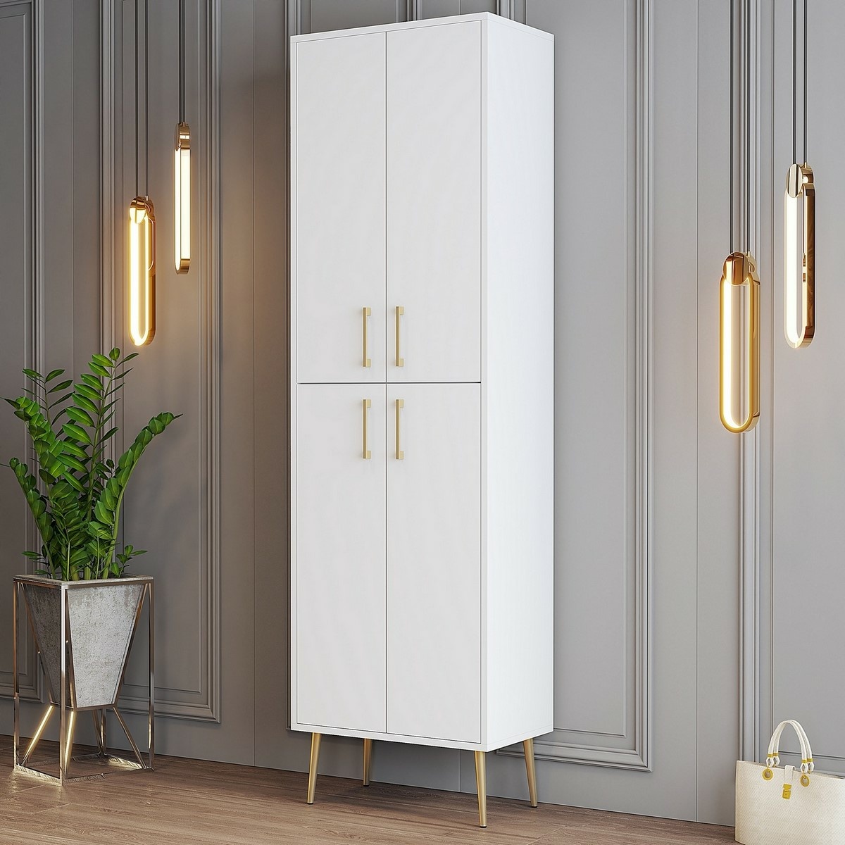 Skriňa Berlin White and Gold – Obrázok 3