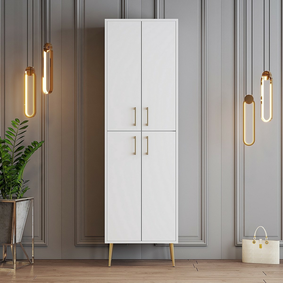 Skriňa Berlin White and Gold – Obrázok 4