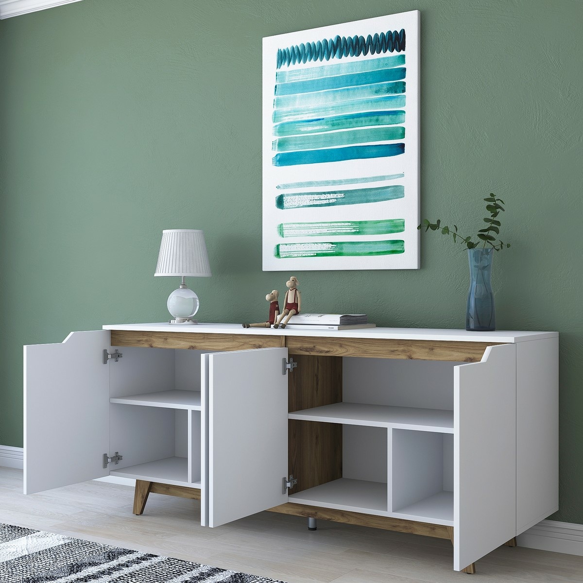 Skrinka Good White and Walnut – Obrázok 3