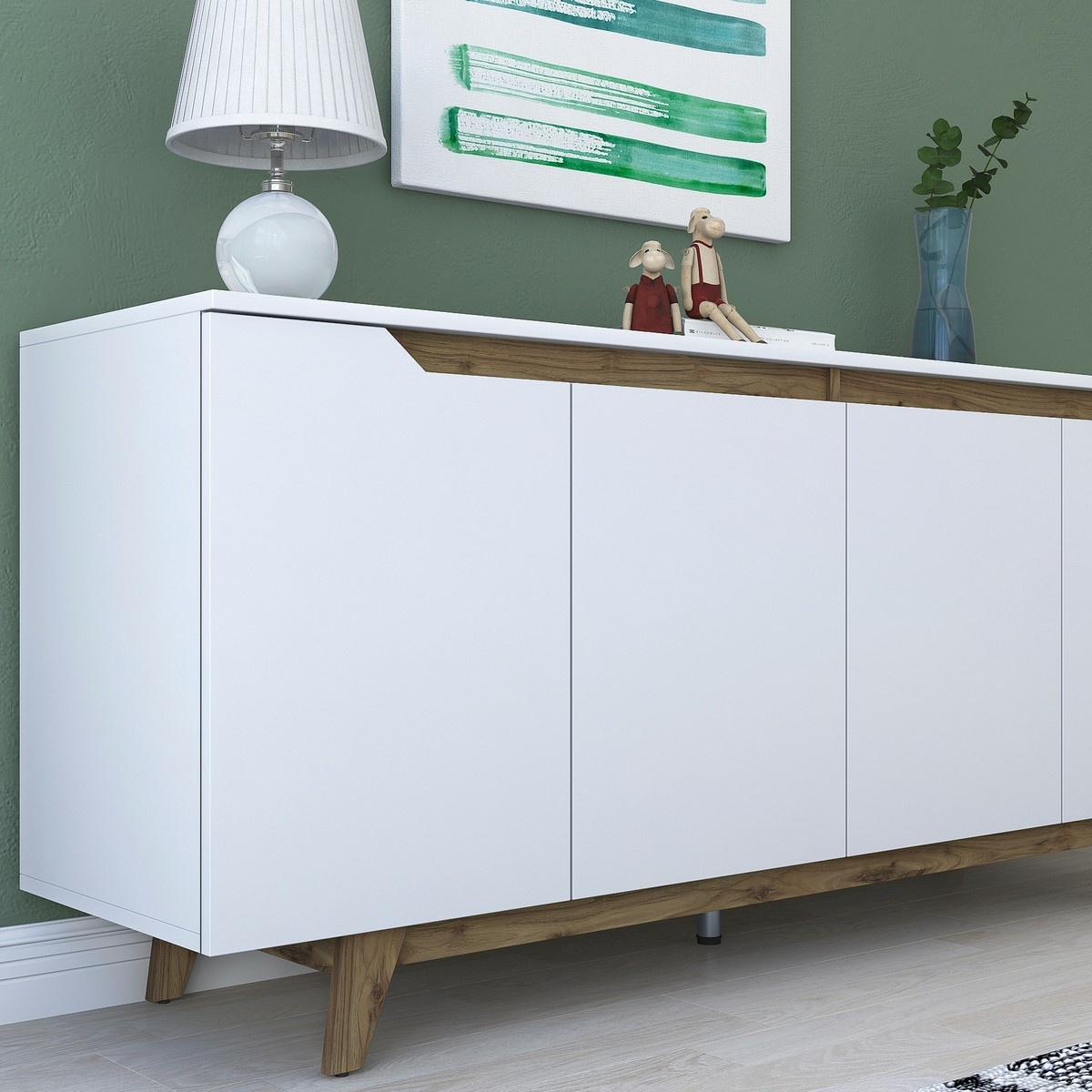 Skrinka Good White and Walnut – Obrázok 4