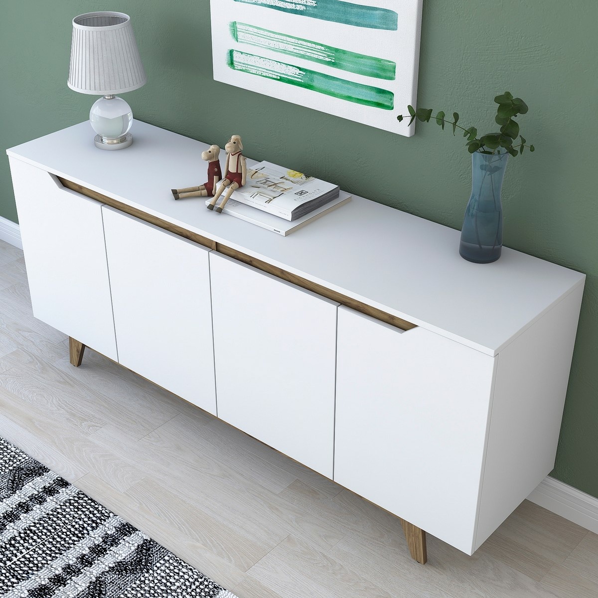 Skrinka Good White and Walnut – Obrázok 5
