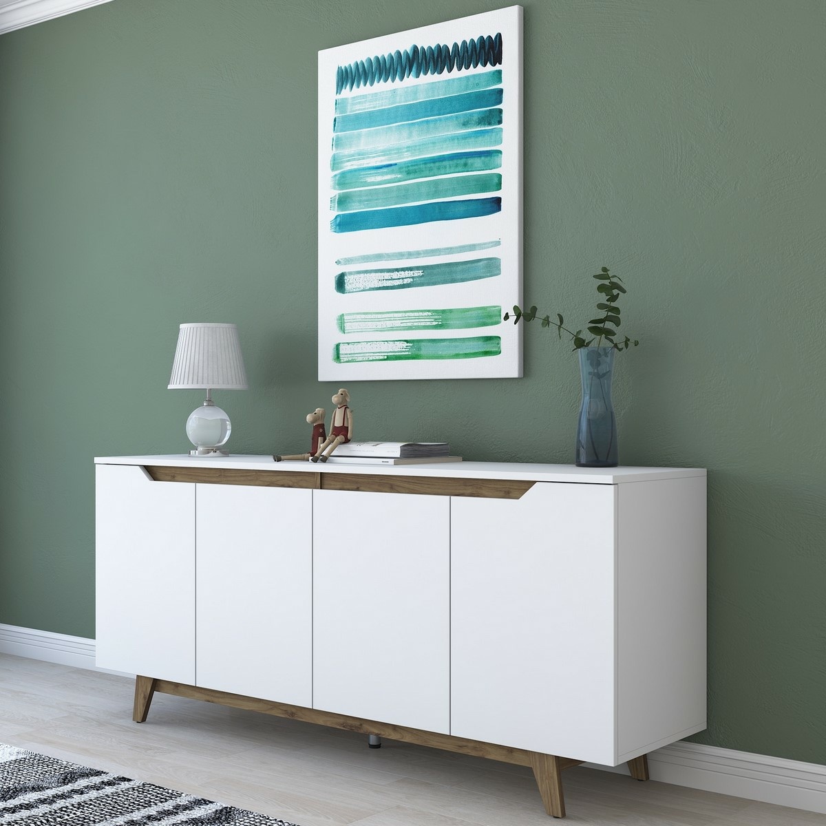 Skrinka Good White and Walnut – Obrázok 6