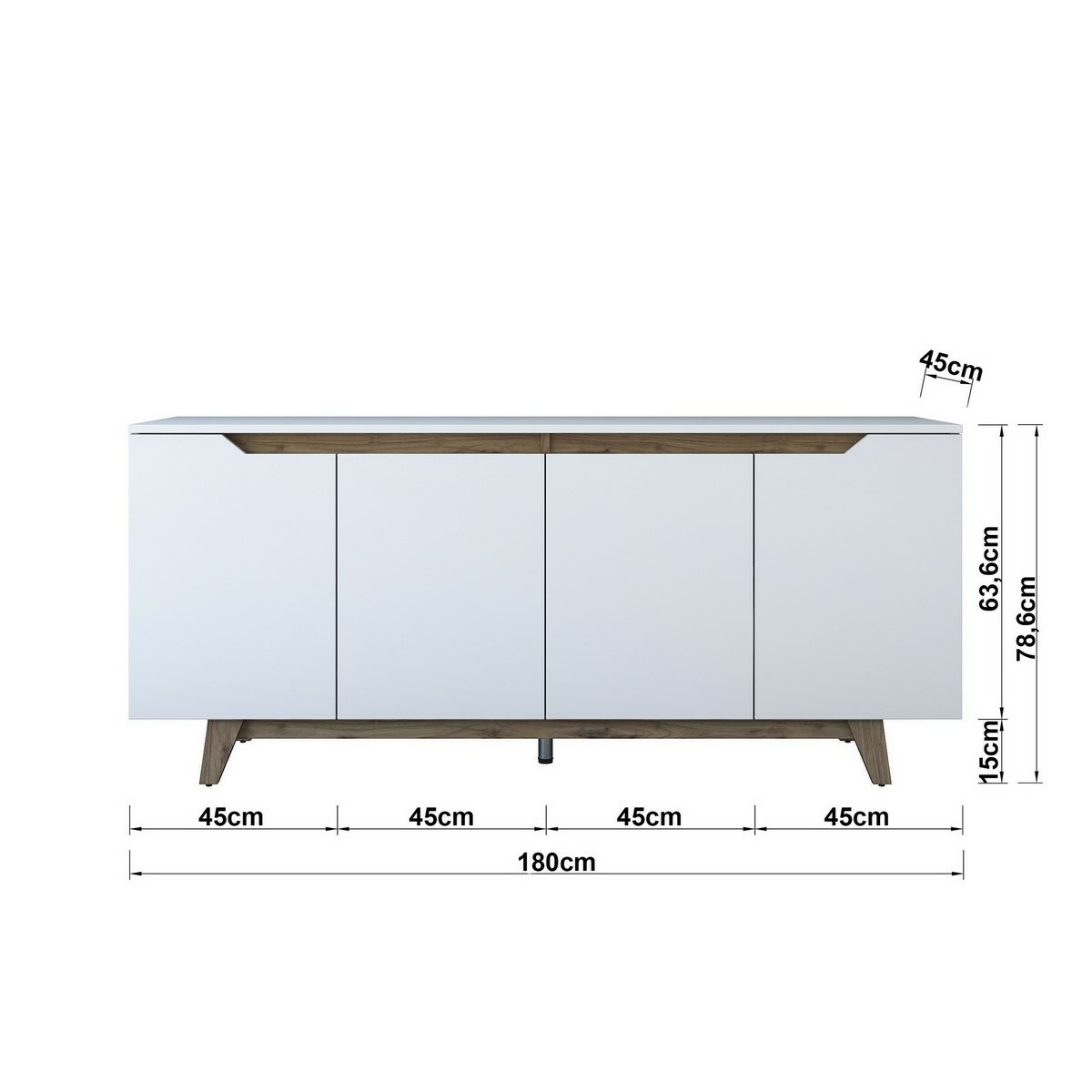 Skrinka Good White and Walnut – Obrázok 8