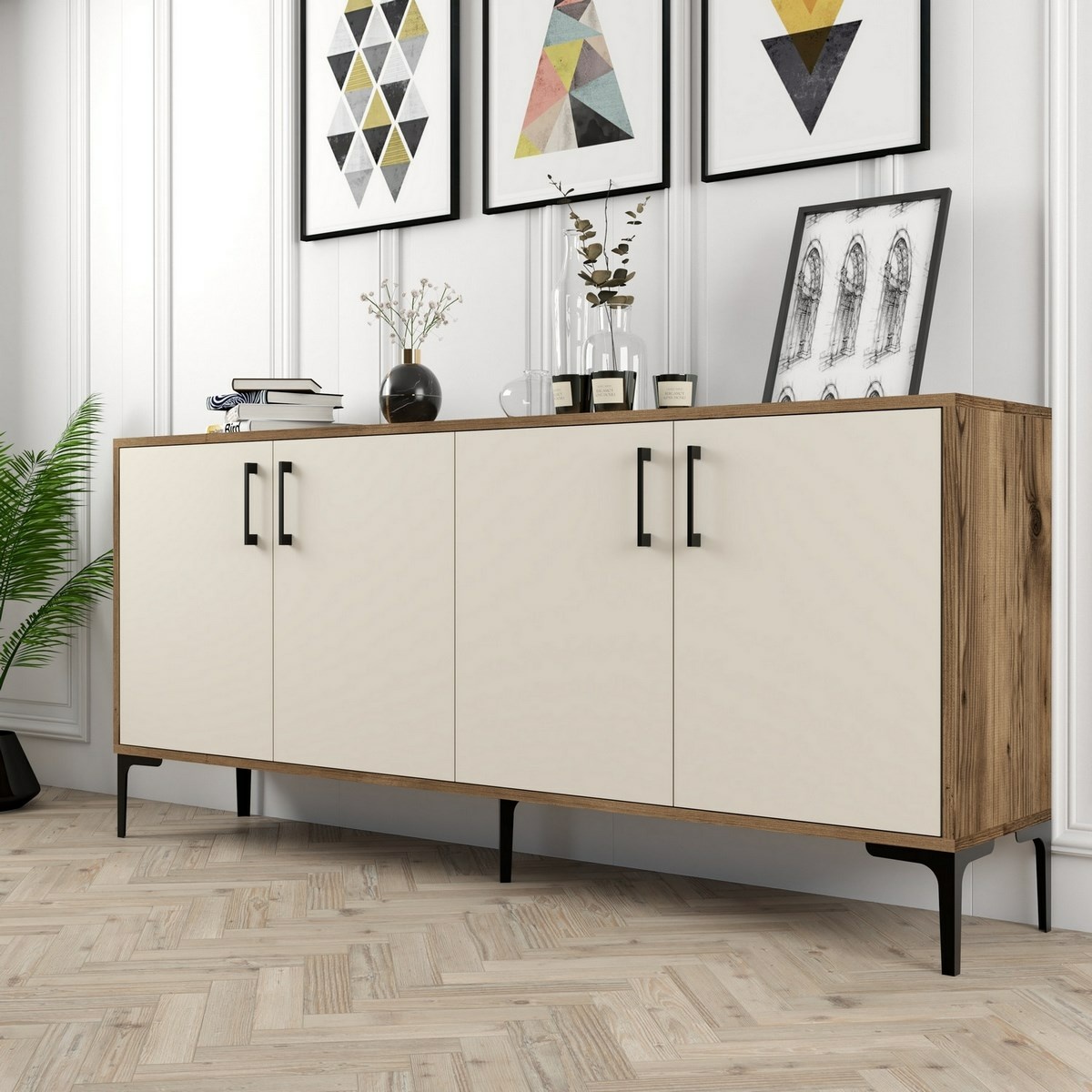Skrinka Kiev Walnut and Cream – Obrázok 3