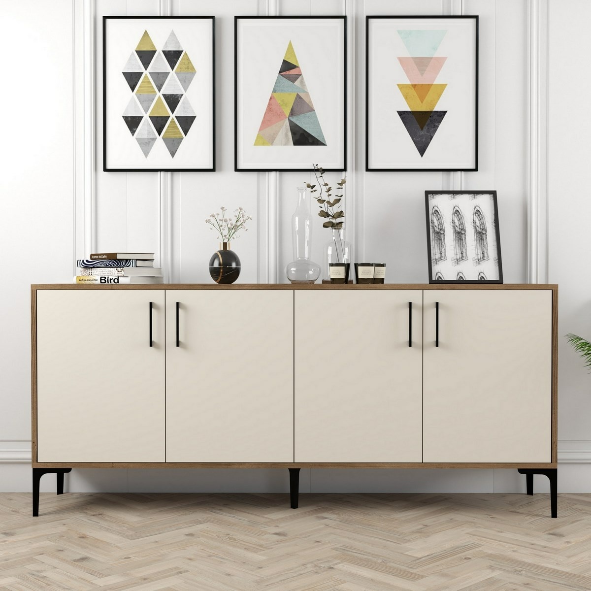 Skrinka Kiev Walnut and Cream – Obrázok 4