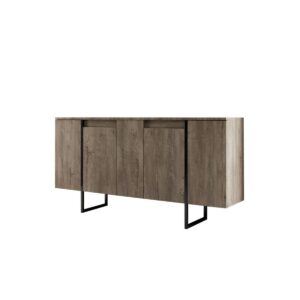Skrinka Luxe Walnut and Black