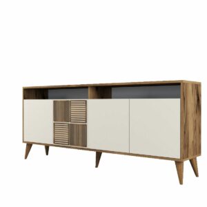 Skrinka Milan 2 Walnut and Cream