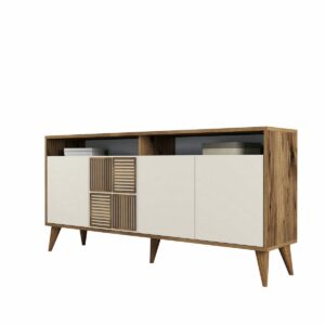 Skrinka Milan Walnut and Cream