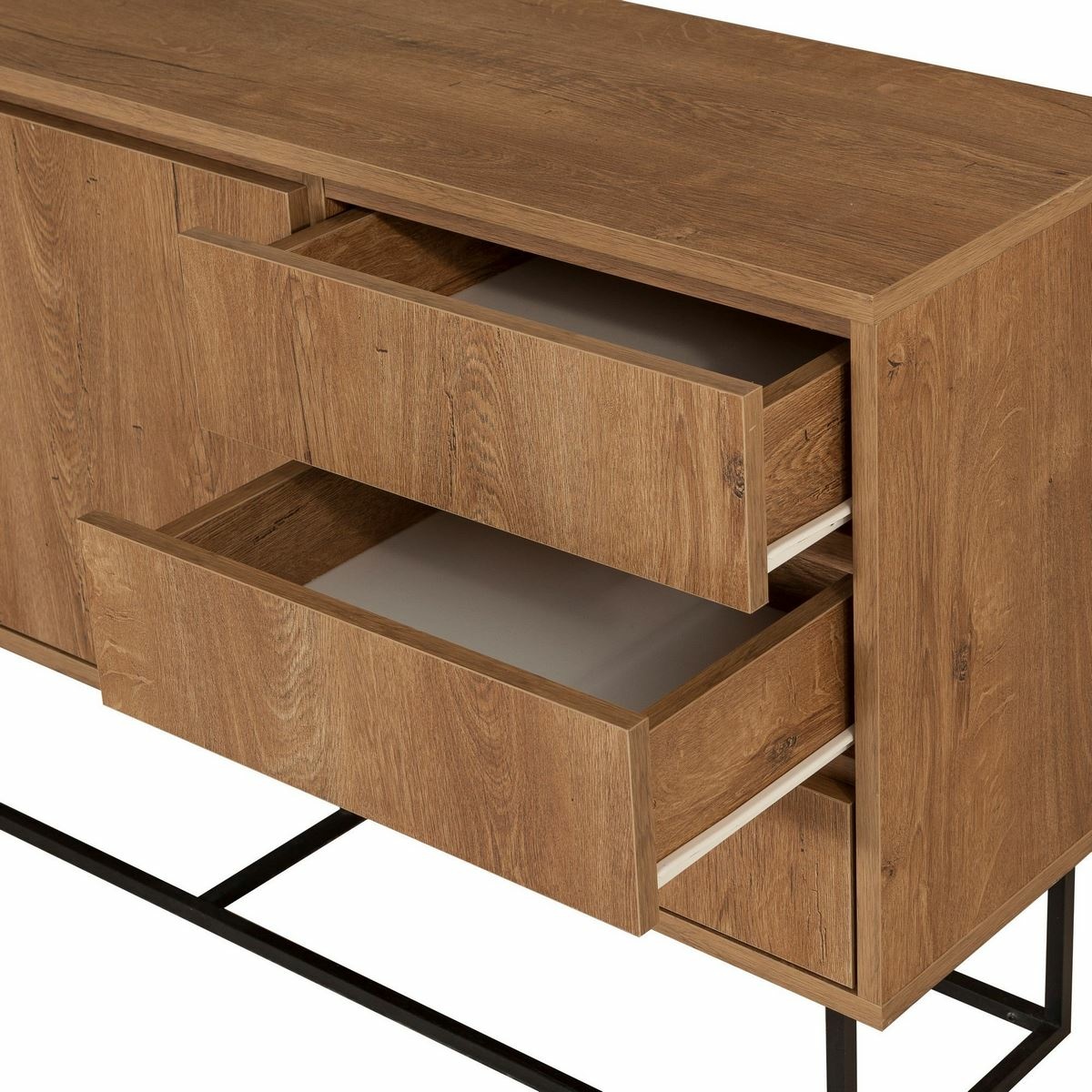 Skrinka Ruba Walnut and Black – Obrázok 6