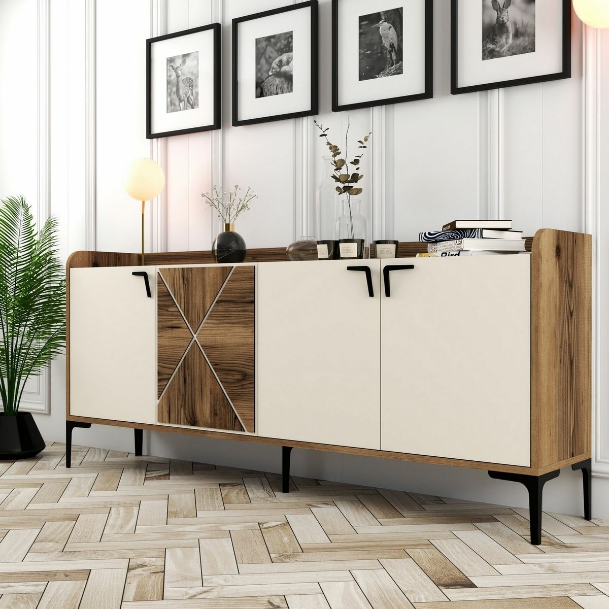 Skrinka Venedik Walnut and Cream – Obrázok 3