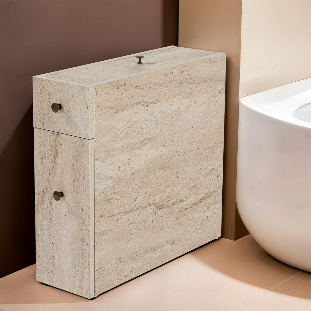 Skrinka do kúpeľne Calencia Travertine – Obrázok 8