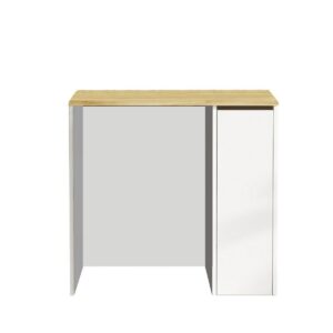 Skrinka na práčku Saly White and Walnut