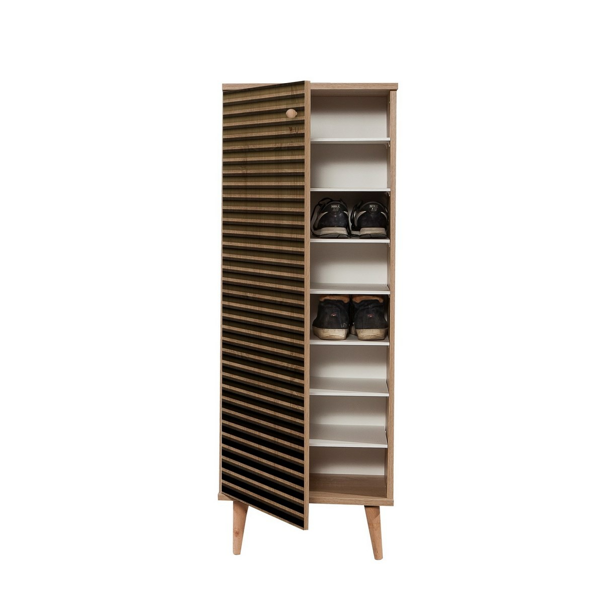 Skrinka na topánky Mega Sonoma Oak Stripes – Obrázok 2