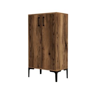 Skrinka na topánky Prag Walnut