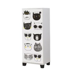 Skrinka na topánky Vegas Cats White