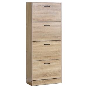 Skrinka na topánky s priehradkami G1018 OAK, dub