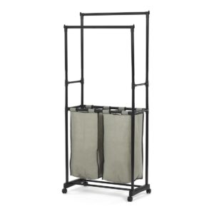 Stojan s úložným priestorom GD-176 BK, plast, čierna