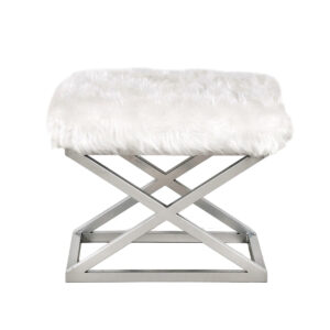 Stolička Capraz Plush White