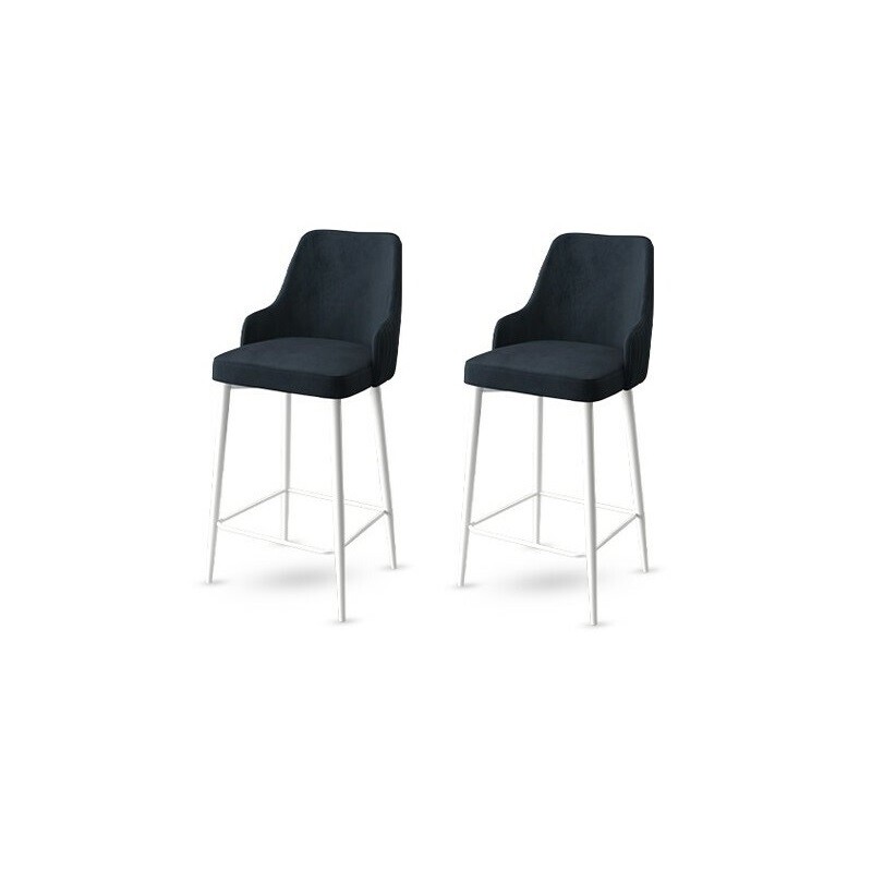 Súprava barových stoličiek Enox Anthracite and White, 2 ks, 2 ks