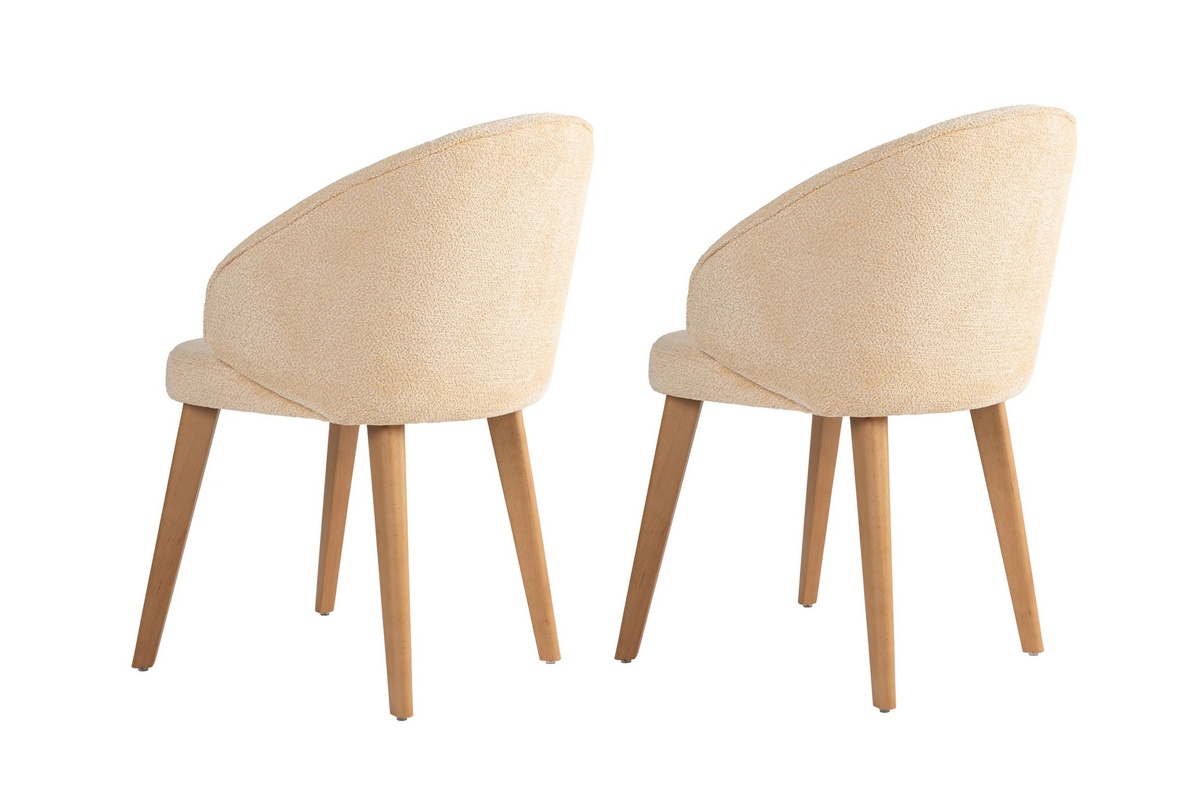 Súprava jedálenských stoličiek Bentley Beige and Light Oak, 2 ks – Obrázok 3