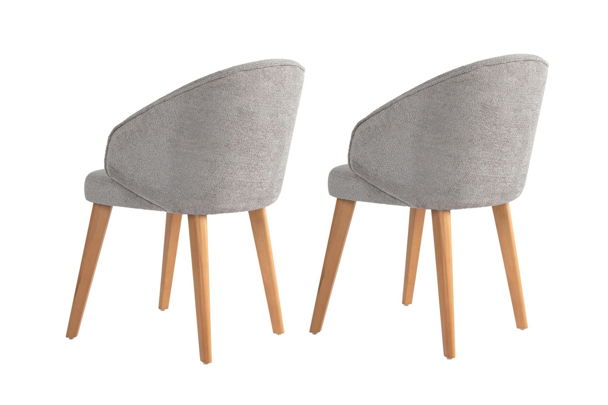 Súprava jedálenských stoličiek Bentley Grey and Light Oak, 2 ks – Obrázok 3