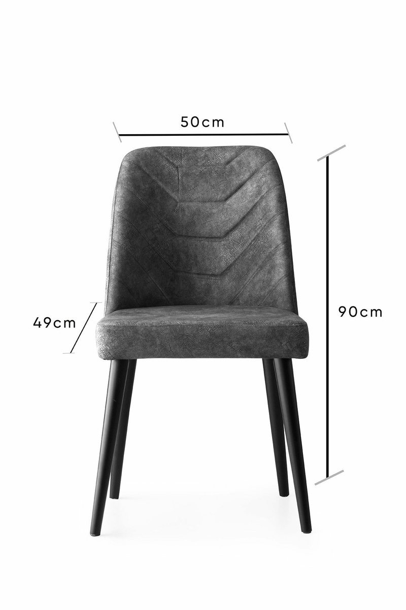Súprava jedálenských stoličiek Dallas Anthracite, 2 – Obrázok 6