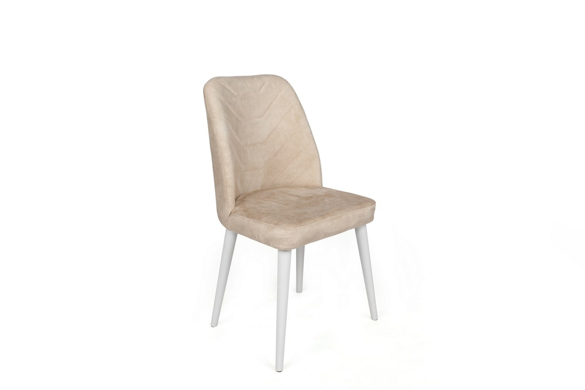 Súprava jedálenských stoličiek Dallas Beige and White, 4 ks – Obrázok 3