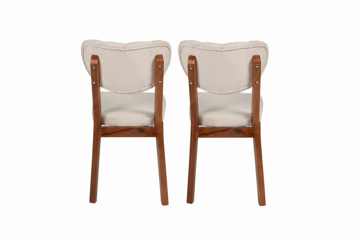 Súprava jedálenských stoličiek Elma Beige, 2 ks – Obrázok 2