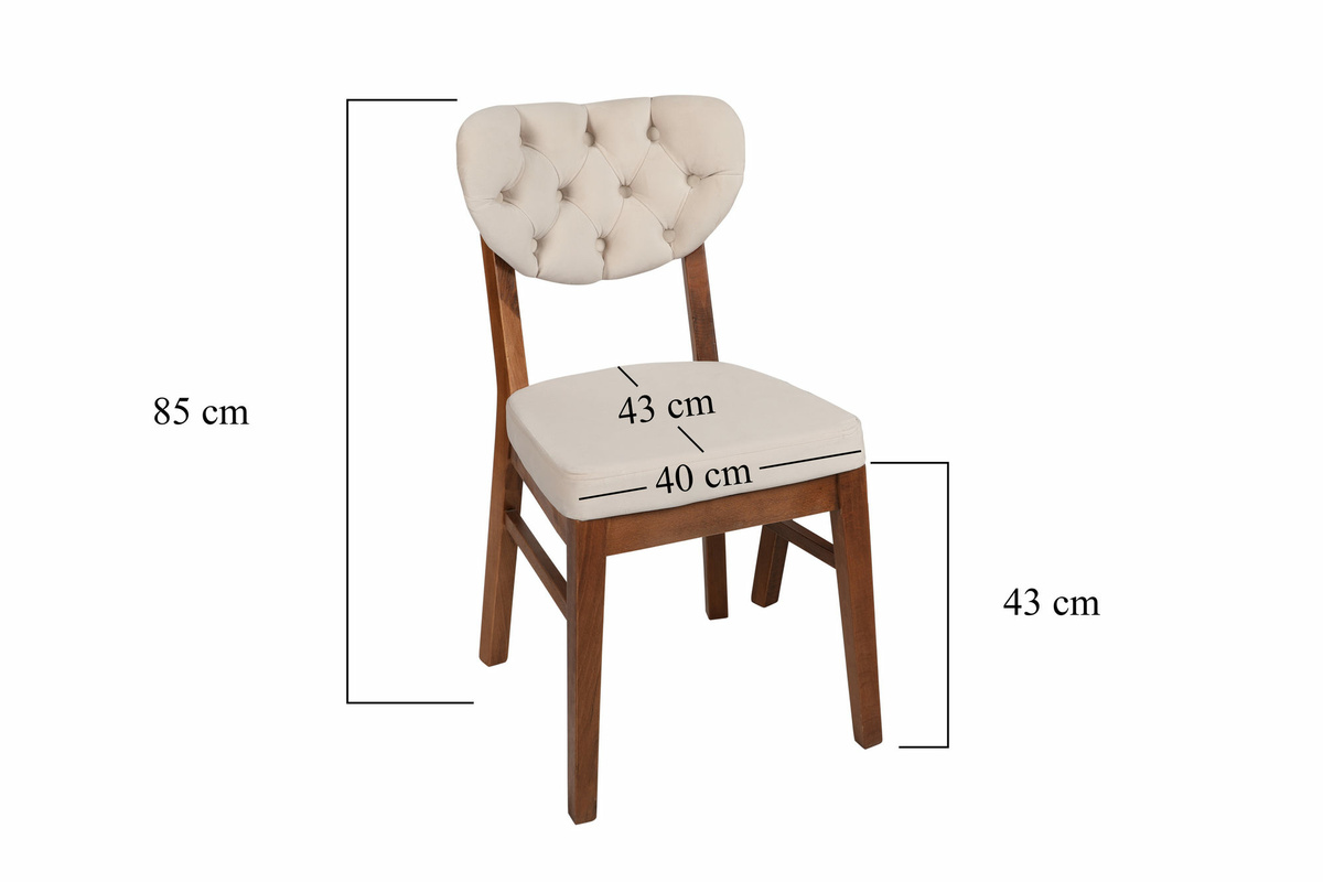 Súprava jedálenských stoličiek Elma Beige, 2 ks – Obrázok 9