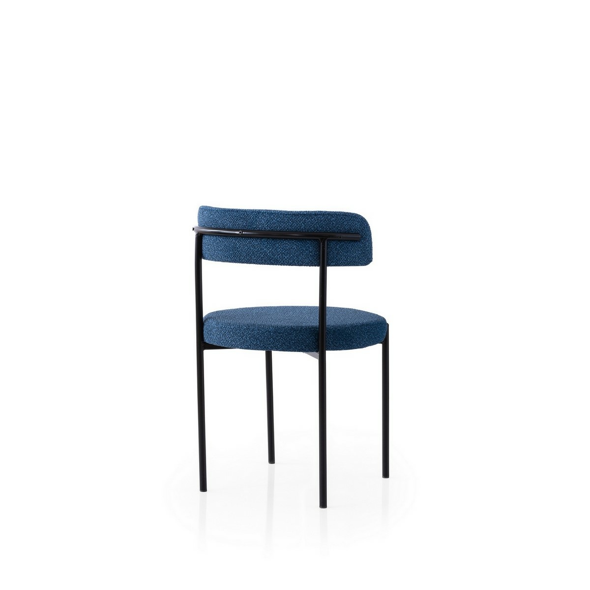Súprava jedálenských stoličiek Gini Dark Blue and Black, 2 ks – Obrázok 2
