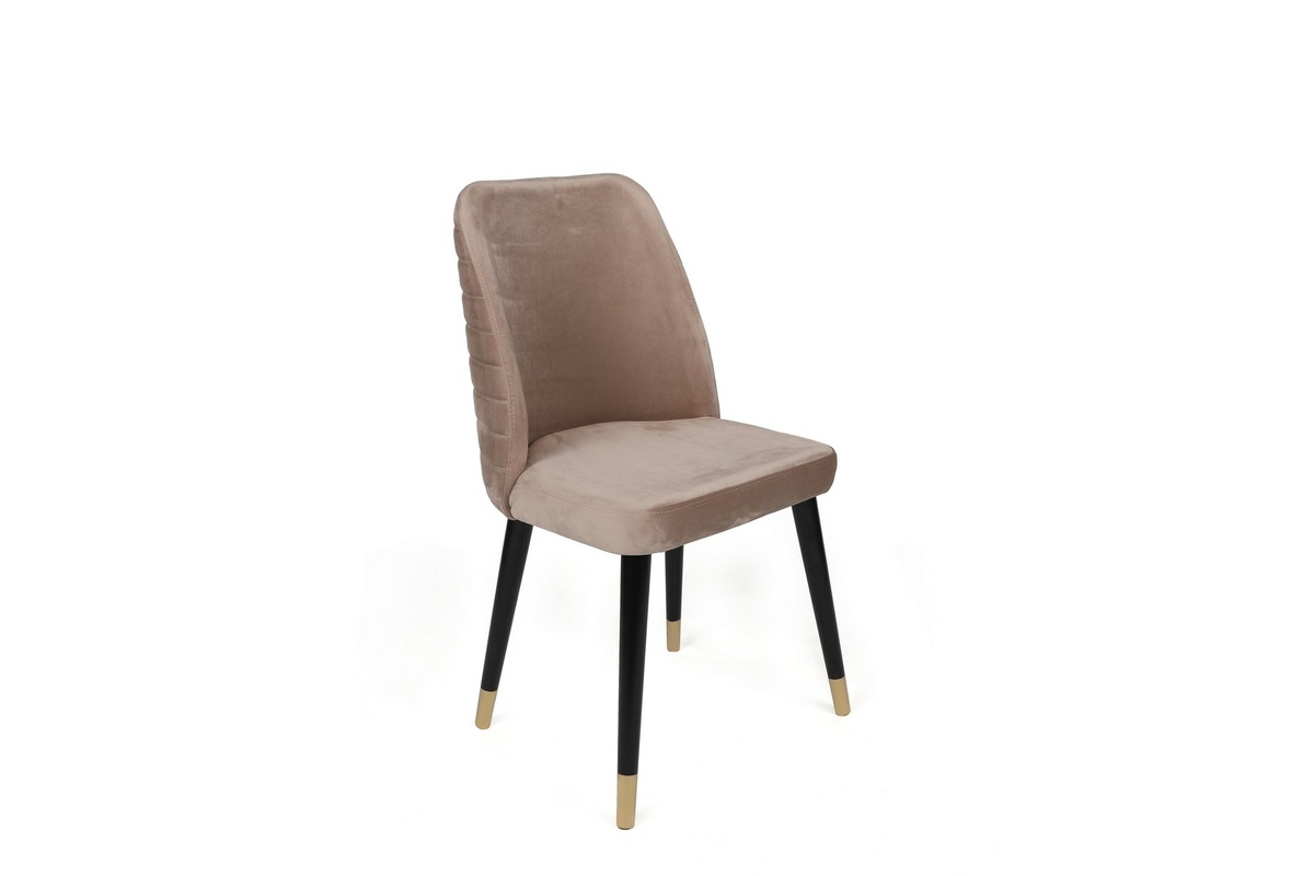 Súprava jedálenských stoličiek Hugo Beige and Black, 4 ks – Obrázok 3