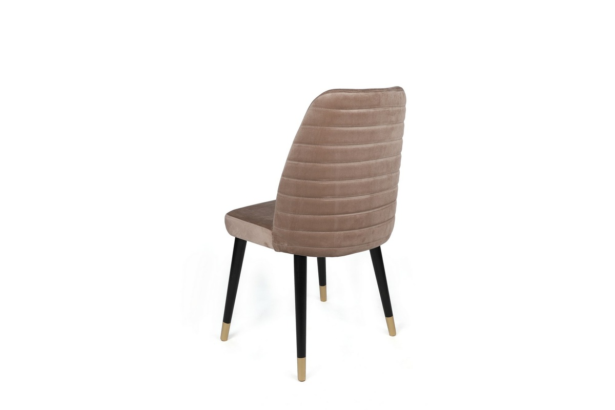 Súprava jedálenských stoličiek Hugo Beige and Black, 4 ks – Obrázok 4