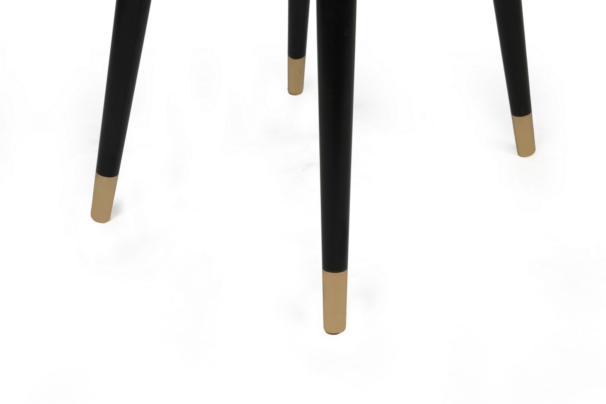 Súprava jedálenských stoličiek Hugo Beige and Black, 4 ks – Obrázok 5