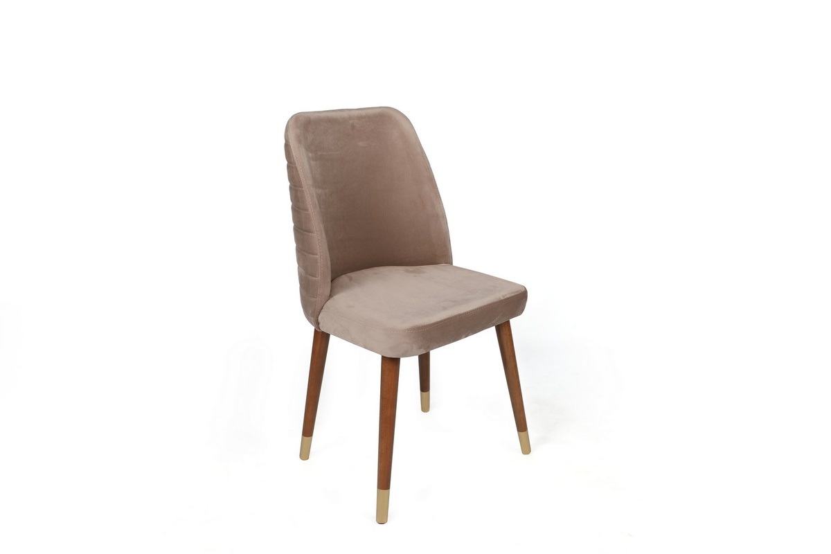 Súprava jedálenských stoličiek Hugo Beige and Walnut, 4 ks – Obrázok 3