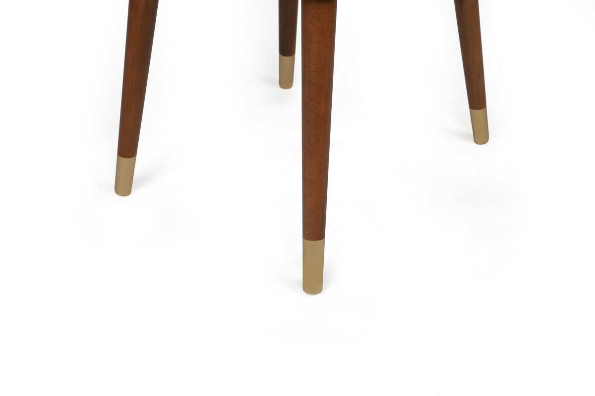 Súprava jedálenských stoličiek Hugo Beige and Walnut, 4 ks – Obrázok 5