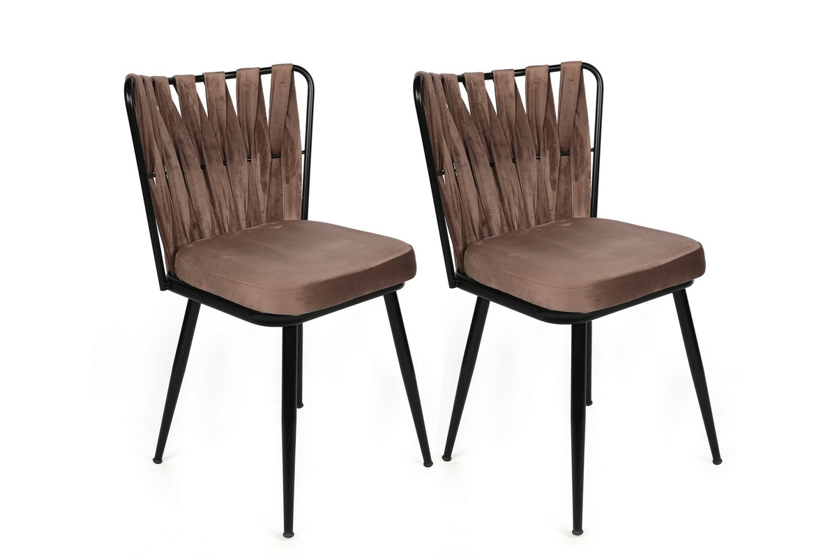 Súprava jedálenských stoličiek Kusakli Light Brown, 4 ks, 4 ks – Obrázok 2