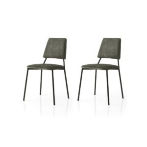 Súprava jedálenských stoličiek Lima Anthracite and Black, 2 ks