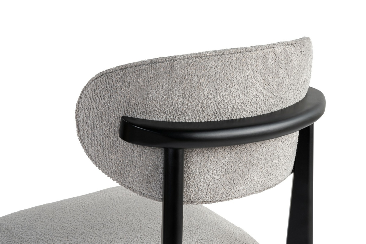 Súprava jedálenských stoličiek Lionte Grey and Black, 2 ks – Obrázok 4