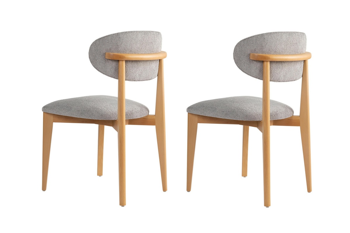 Súprava jedálenských stoličiek Lionte Grey and Light Oak, 2 ks – Obrázok 3